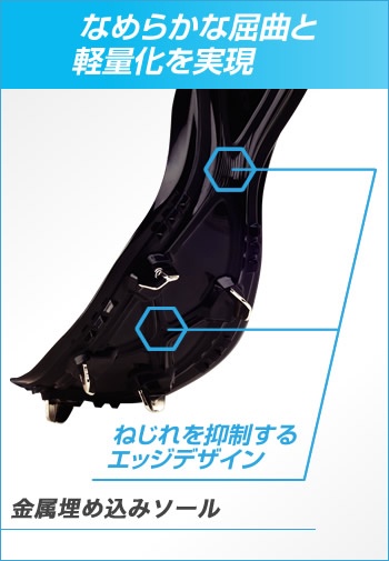 なめらかな屈曲と軽量化を実現