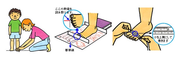 足囲ガイドで調べてみましょう