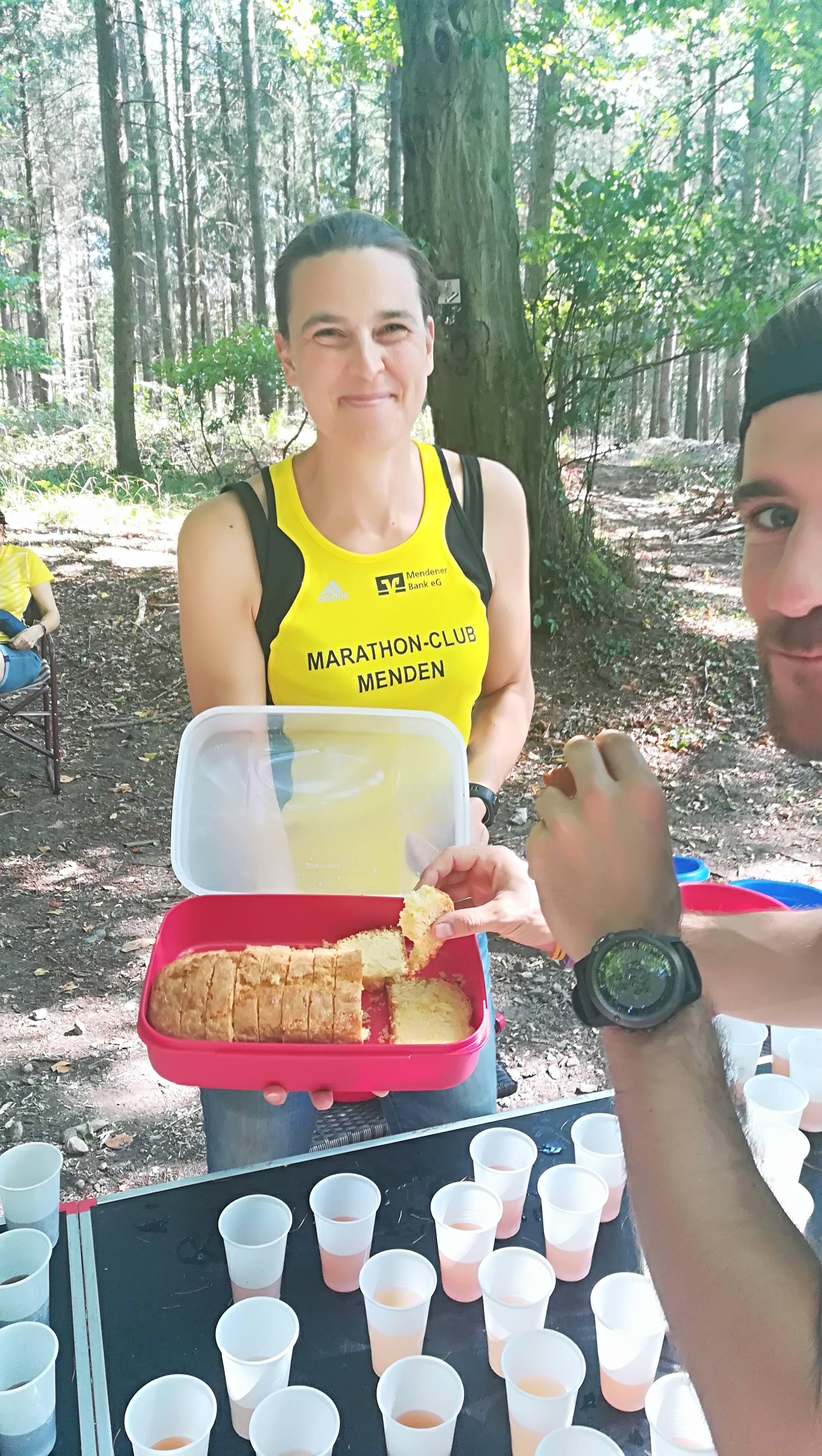 Trainingspartner David beim Carboload Trainingspartner David beim Carboload