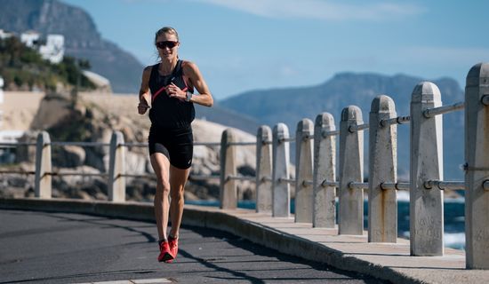 Irvette Van Zyl running in Summer