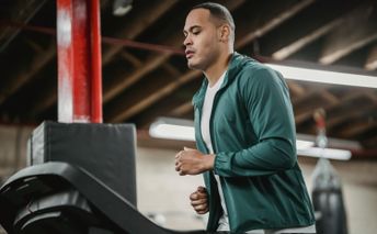 indoor training on the treadmill for runners