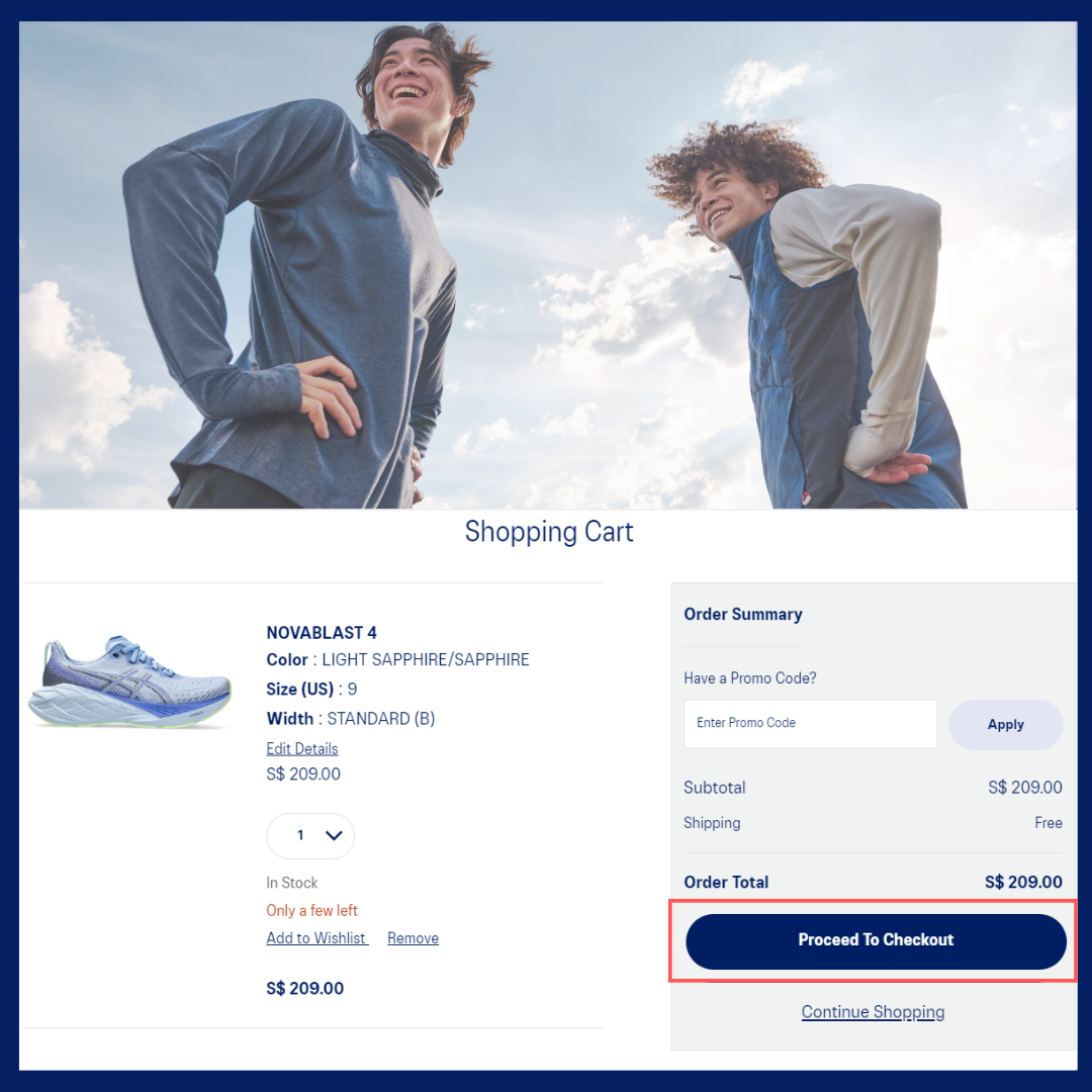 OneASICS Points Redemption