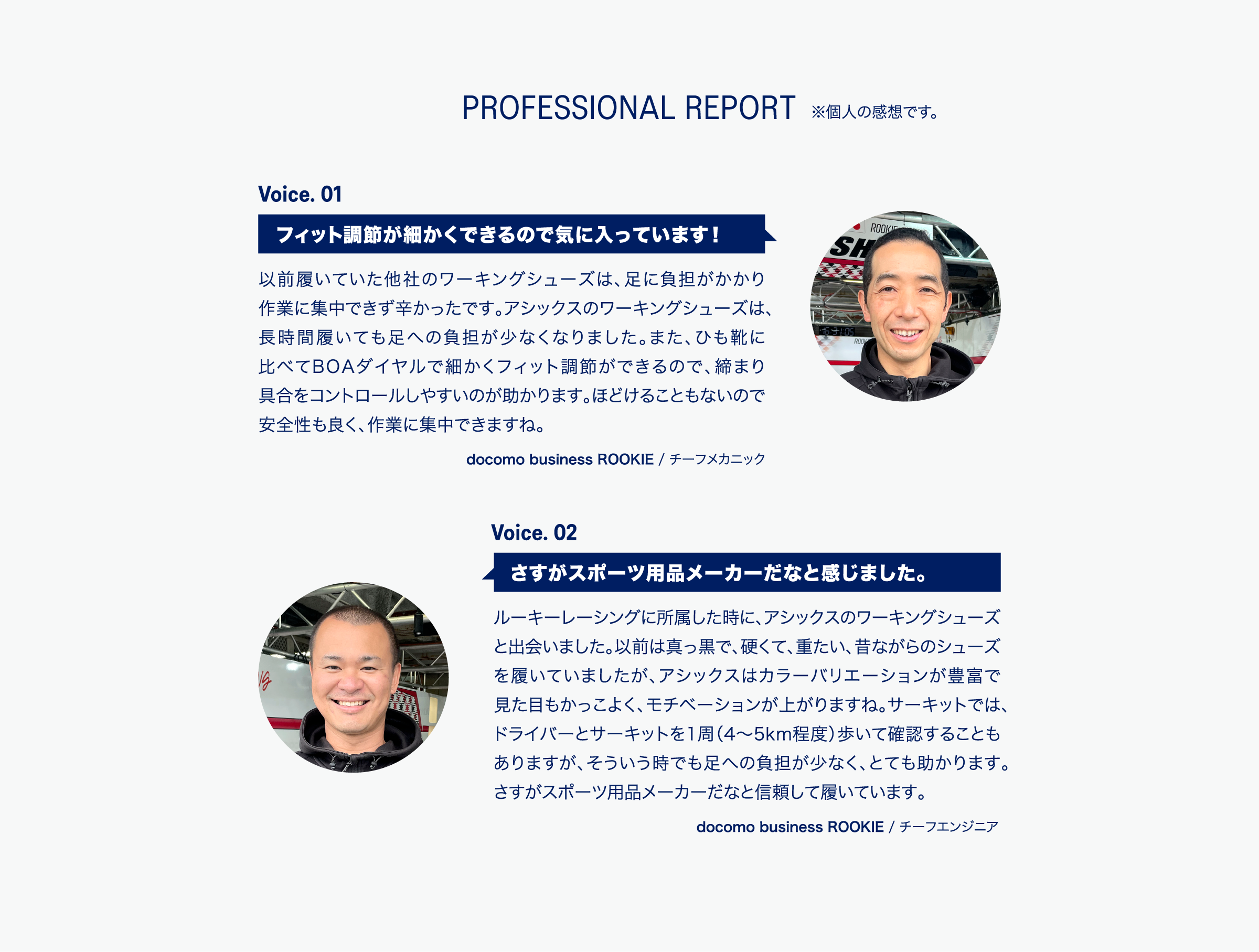 PROFESSIONAL REPORT ※個人の感想です。