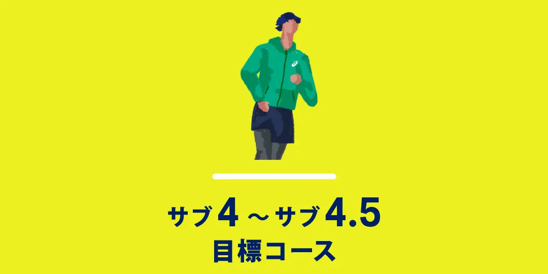 サブ4～サブ4.5目標コース