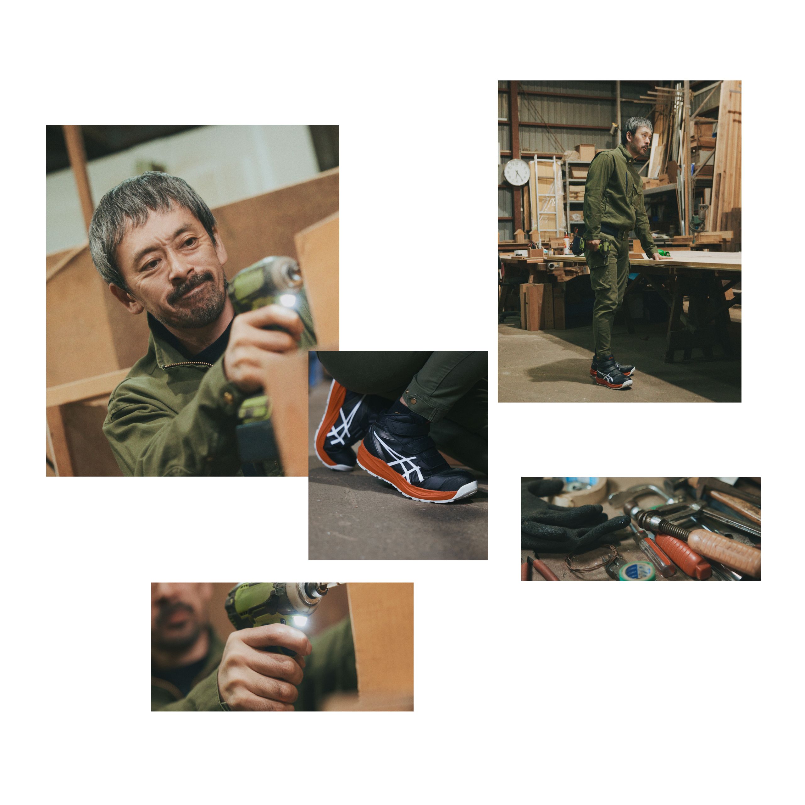 あしかさま専用 滝藤賢一さんがビジュアルのモデルに｜安全靴 ワークシューズ｜ASICS