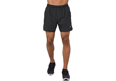 Men's black running shorts