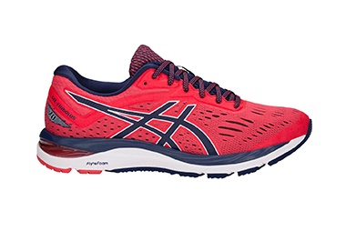 Men's red running shoes 