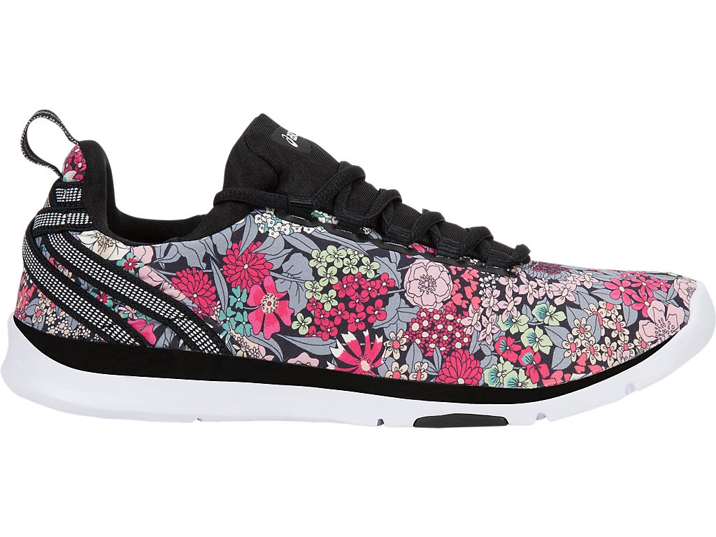 asics floral running shoes