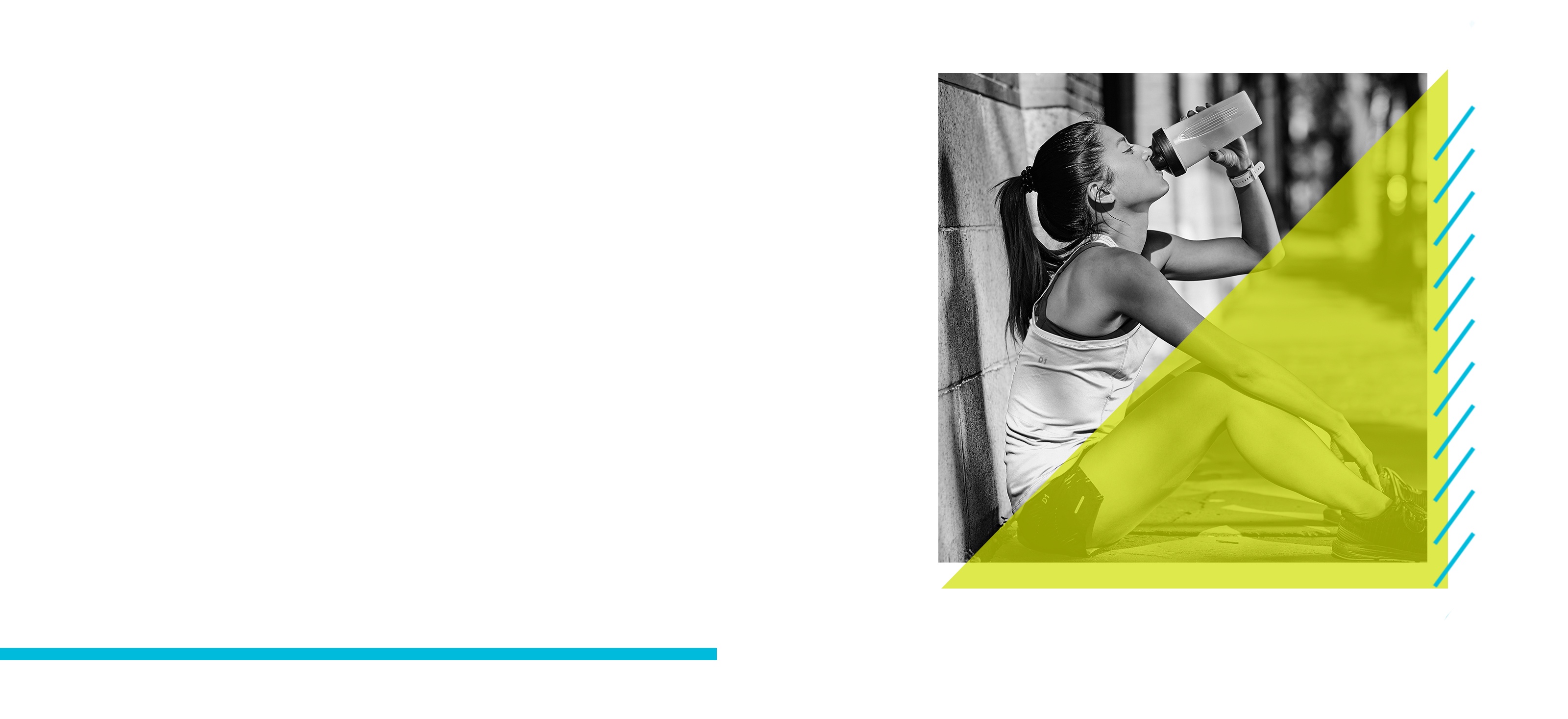 Woman drinking from a water bottle