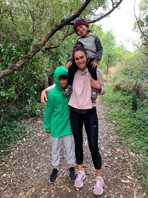 Ameliaranne Ekenasio with her children
