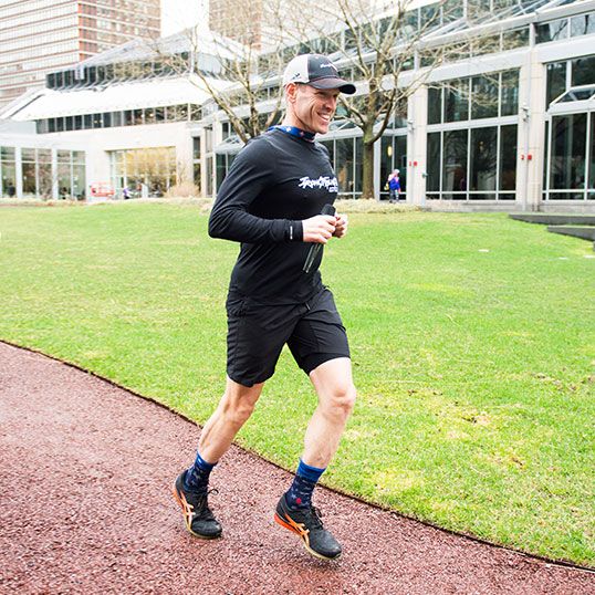Image of Dr. Metzl Running on path outdoors