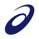ASICS logo blue on white