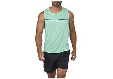 Turquoise men’s workout tank top.