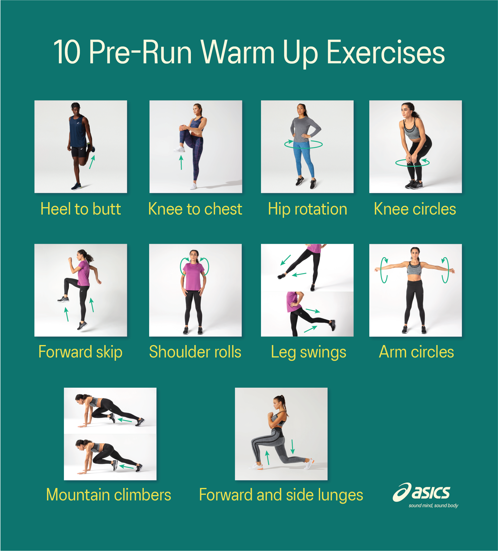 10 Pre-Run Techniques for Warming Up