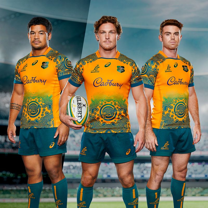 Australia Rugby Wallabies Men's Large Logo T-ShirtNavy2019/20 Season 