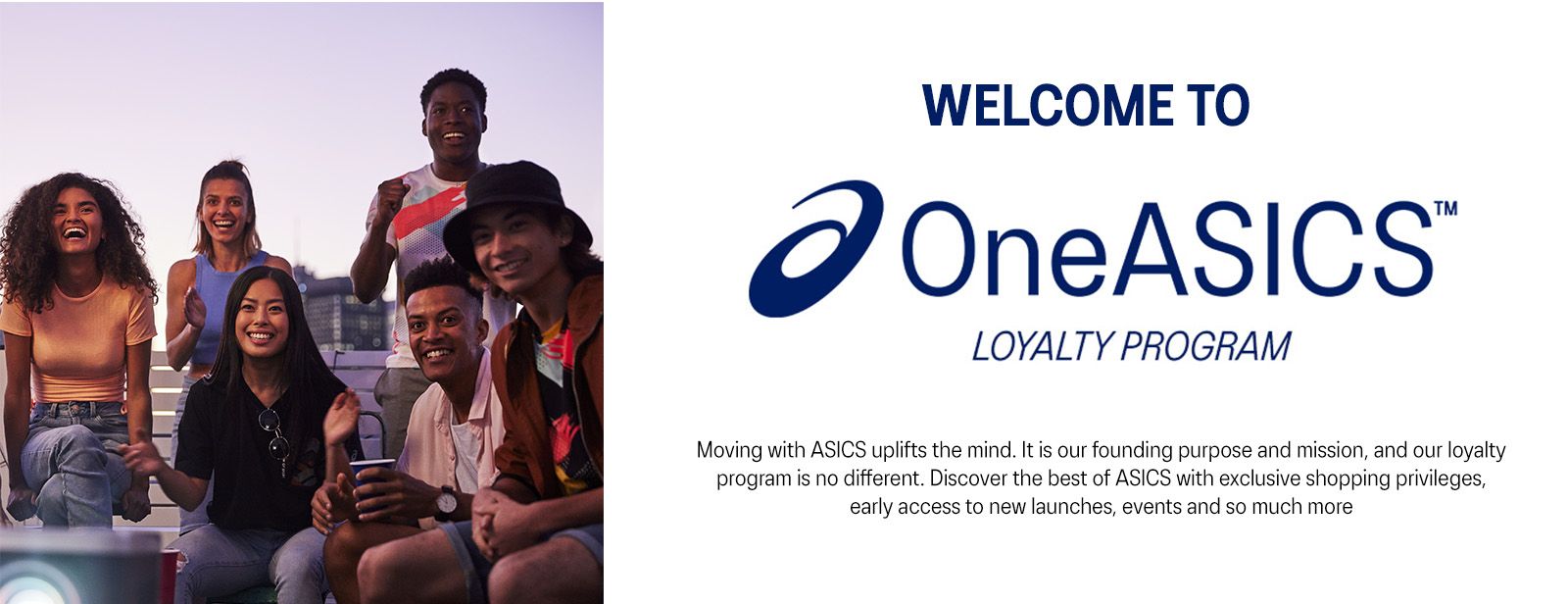 OneASICS Loyalty - Welcome Desktop 