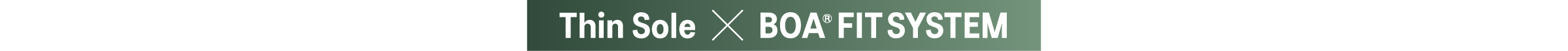 Thin Sole BOA® FITSYSTEM