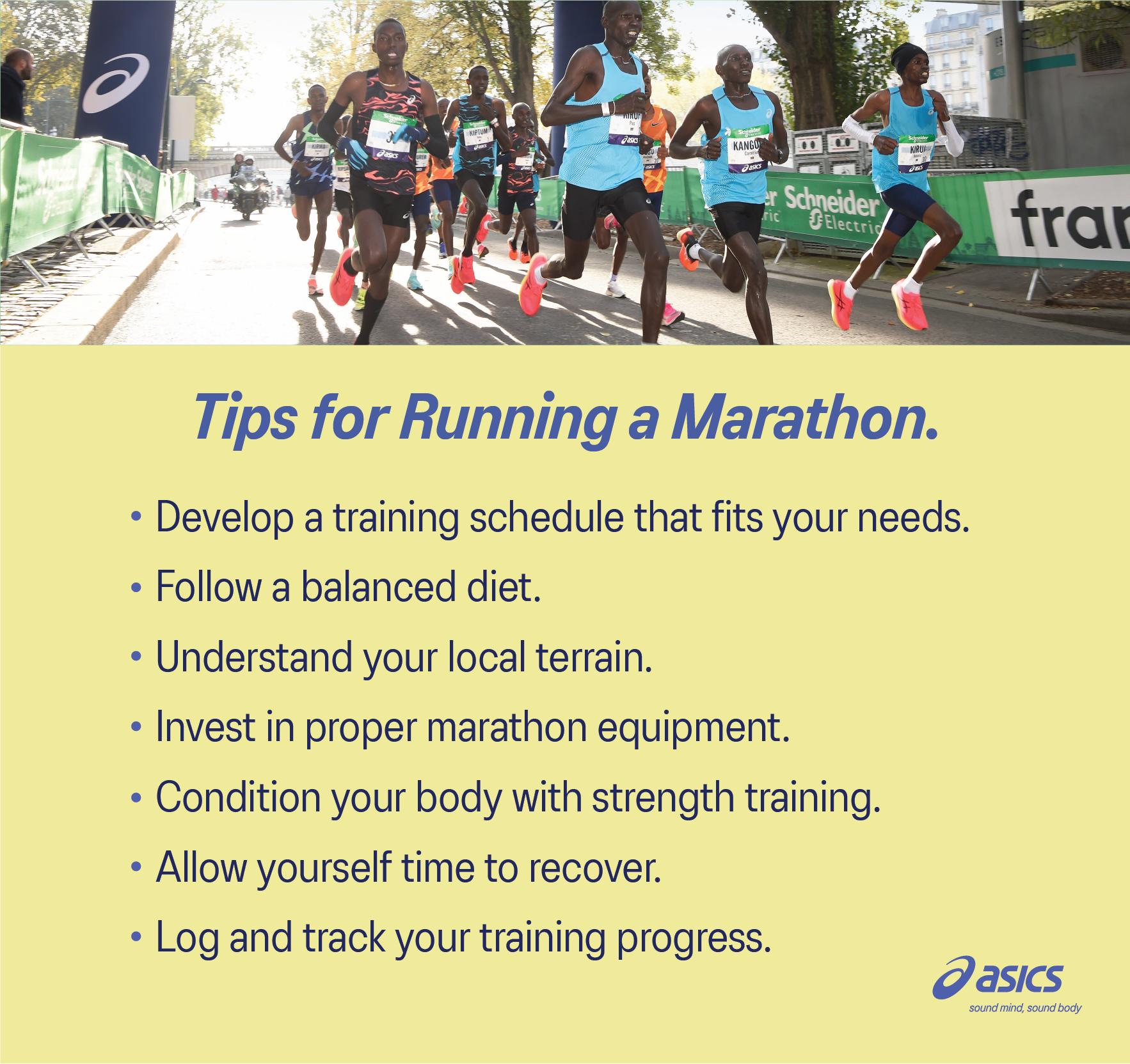 Asics shop marathon training