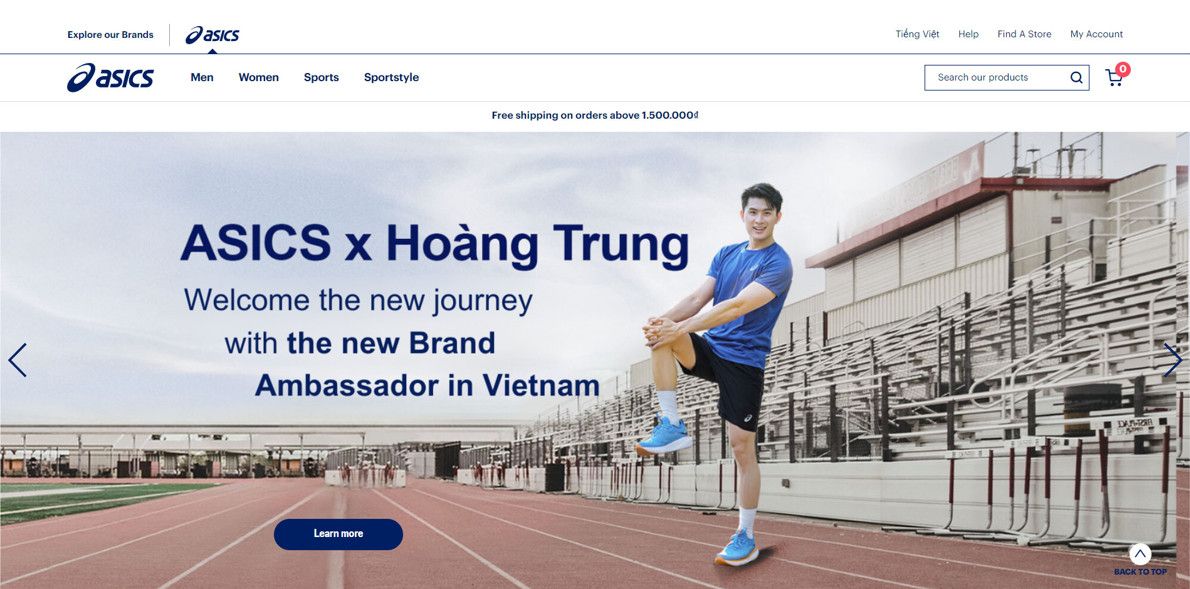 Asics hotsell sale vietnam