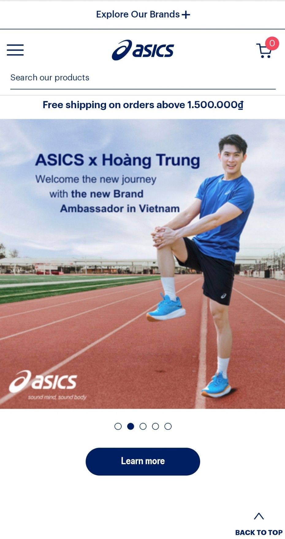 How to Place An Order ASICS Vietnam