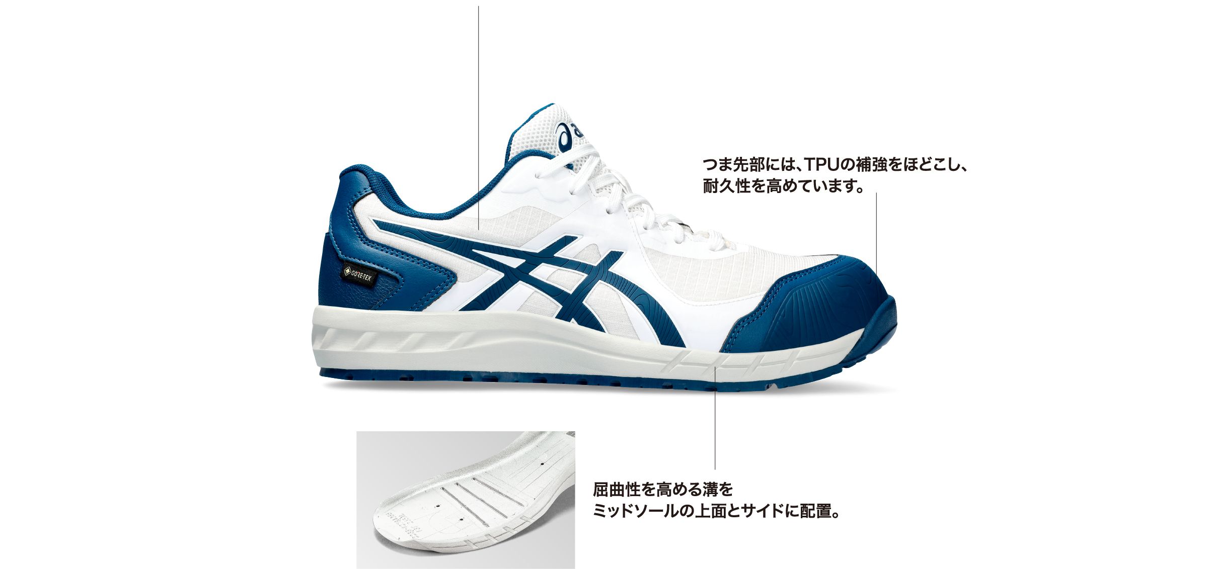 WINJOB®CP603 G-TX｜安全靴 ワークシューズ｜ASICS