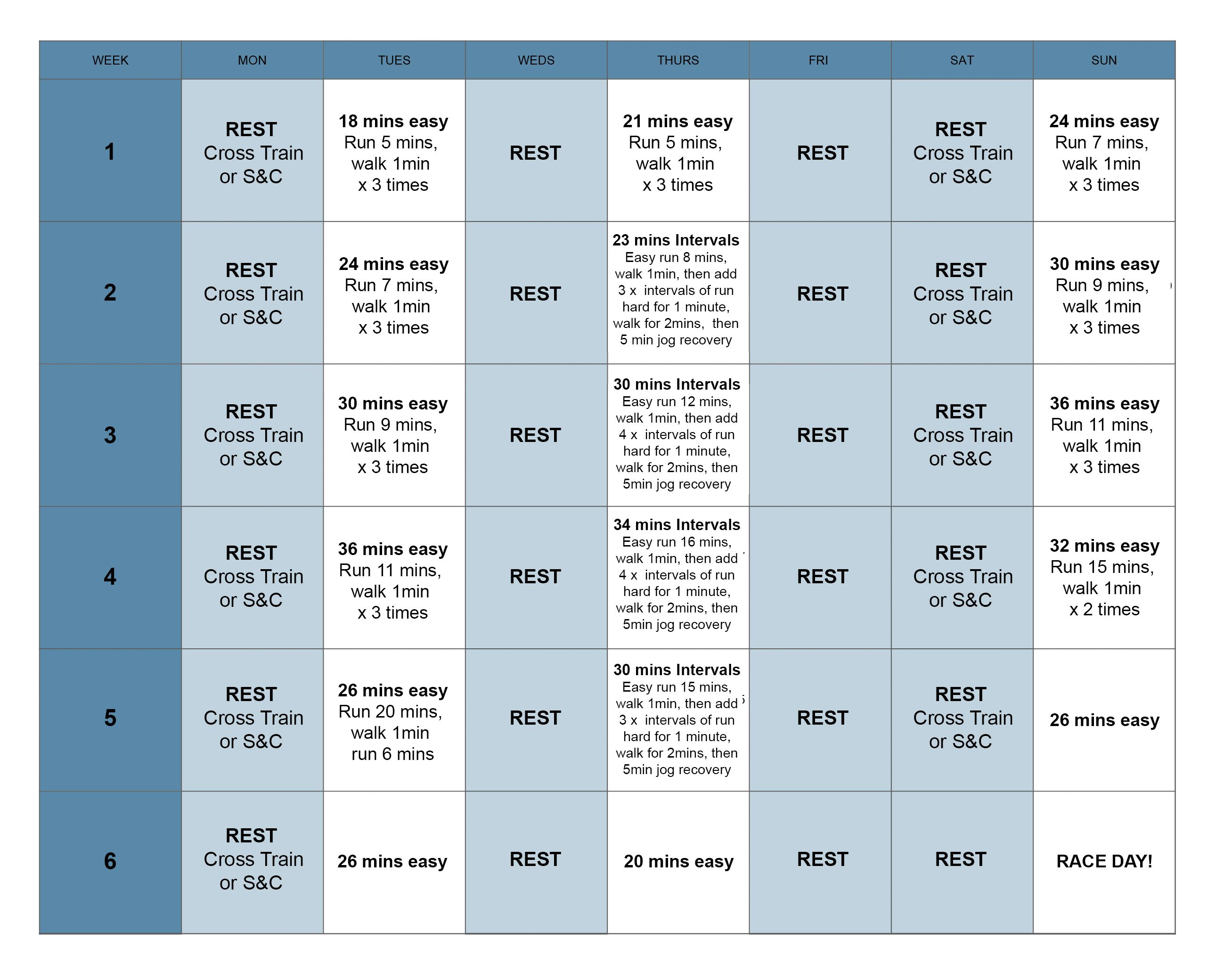 Asics 6 week marathon best sale training plan