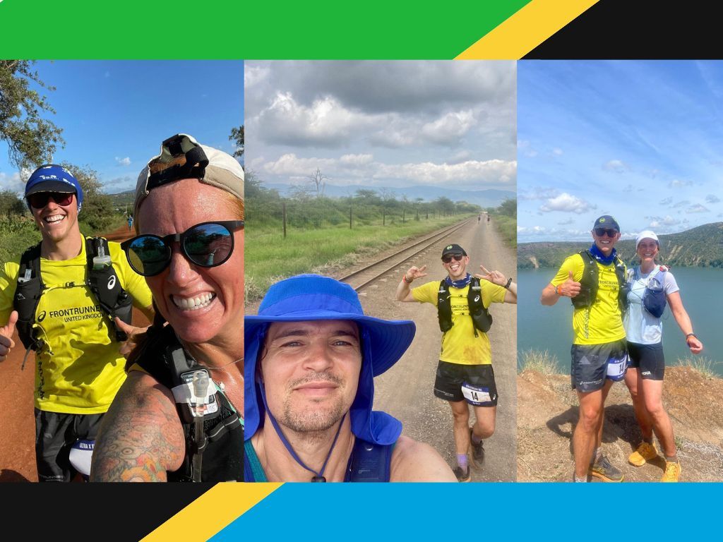 Some smiley faces from Dan and running buddies in stunning surroundings