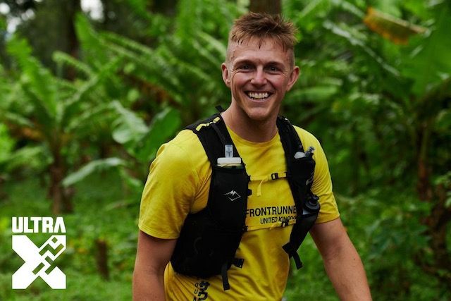 Single landscape shop of Dan wearing Fuji Trail Vest