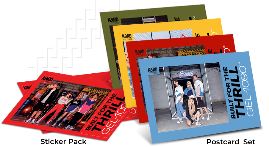 KARD Sticker Pack and Postcard Set