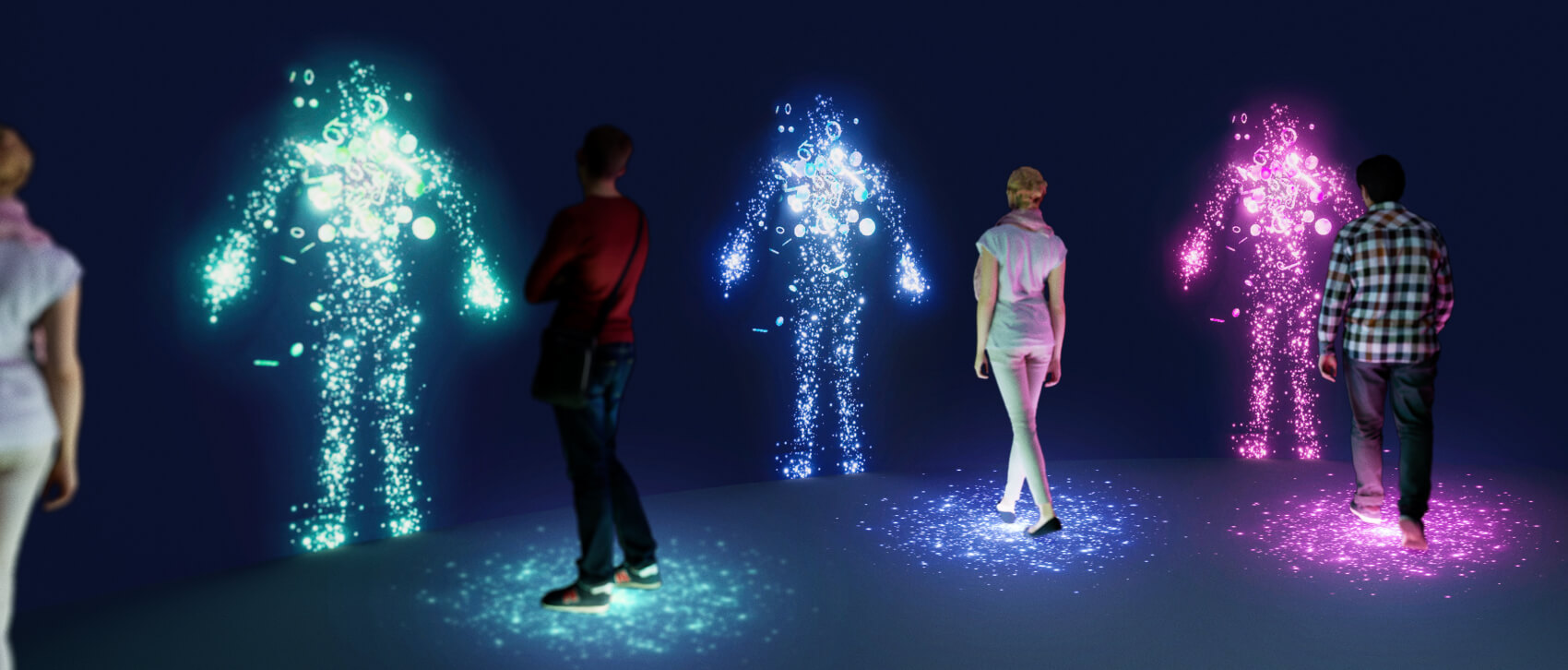 体験している様子